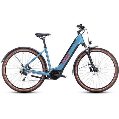 Bicicleta todocamino eléctrica CUBE NURIDE HYBRID PERFORMANCE 500 ALLROAD WAVE Azul 2023 0